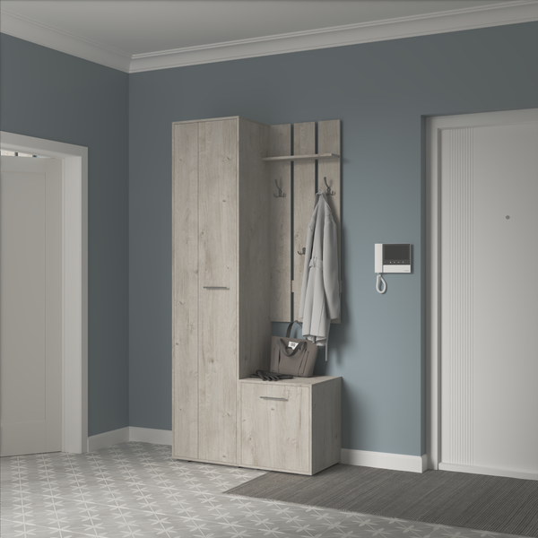 Изображение товара Секция в прихожую Кортекс-мебель Лара СП8 (дуб монтерей)