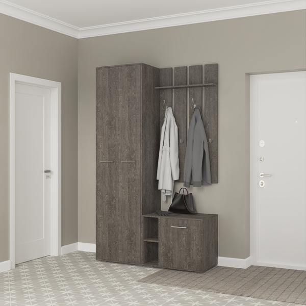 Изображение товара Секция в прихожую Кортекс-мебель Лара СП9 (береза)