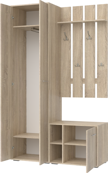 Изображение товара Секция в прихожую Кортекс-мебель Лара СП9 (дуб сонома)
