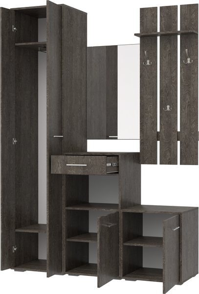 Изображение товара Секция в прихожую Кортекс-мебель Лара СП10 (береза)