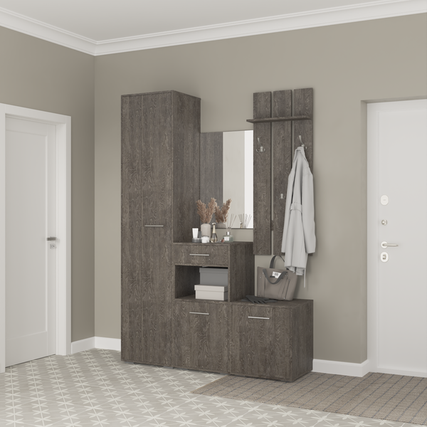 Изображение товара Секция в прихожую Кортекс-мебель Лара СП10 (береза)