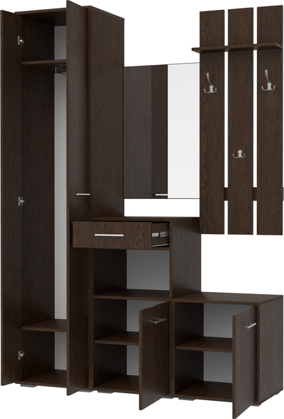 Изображение товара Секция в прихожую Кортекс-мебель Лара СП10 (венге)