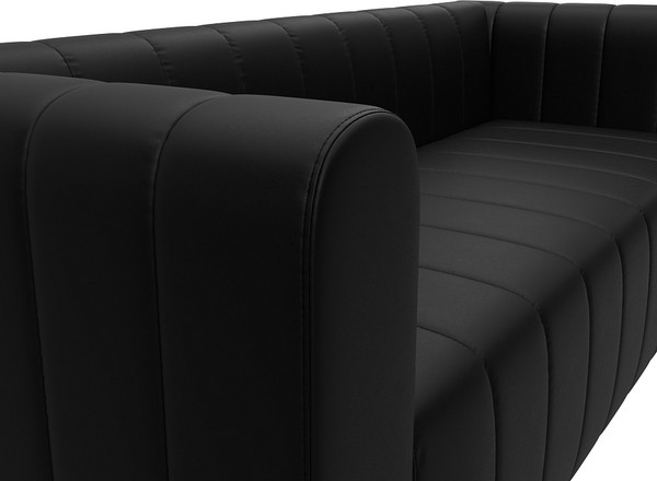 Изображение товара Диван Лига Диванов Лига-073 / 129992 (экокожа Grifon 18 черный)