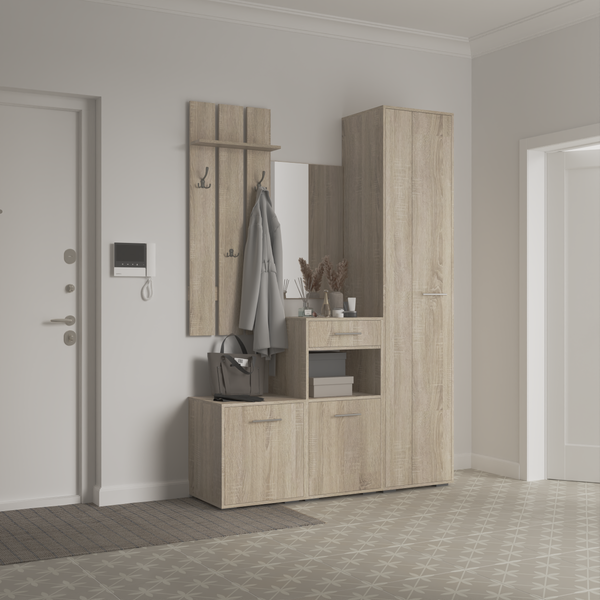 Изображение товара Секция в прихожую Кортекс-мебель Лара СП10 (дуб сонома)