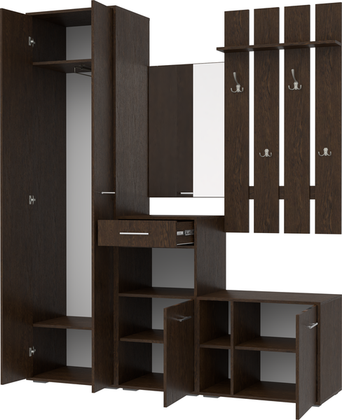 Изображение товара Секция в прихожую Кортекс-мебель Лара СП11 (венге)