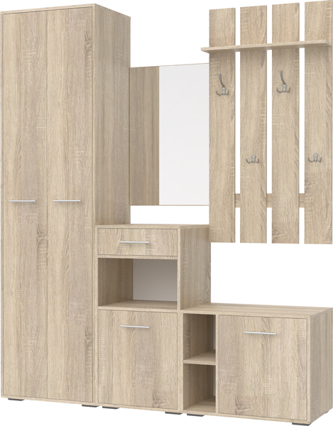 Изображение товара Секция в прихожую Кортекс-мебель Лара СП11 (дуб сонома)