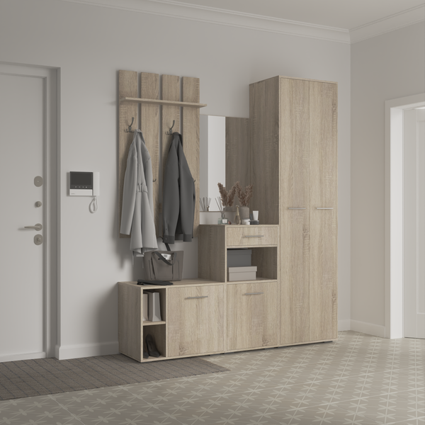 Изображение товара Секция в прихожую Кортекс-мебель Лара СП11 (дуб сонома)