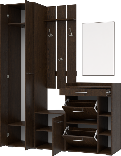 Изображение товара Секция в прихожую Кортекс-мебель Лара СП12 (венге)