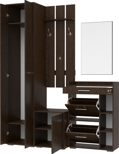 Изображение товара Секция в прихожую Кортекс-мебель Лара СП12 (венге)