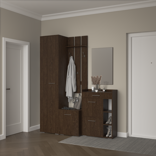 Изображение товара Секция в прихожую Кортекс-мебель Лара СП12 (венге)