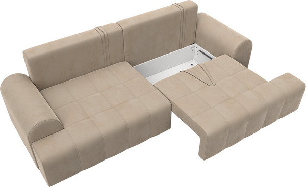 Изображение товара Диван Лига Диванов Лига-080 / 131114 (велюр Seven 729 бежевый)