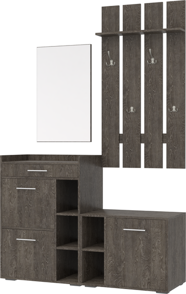 Изображение товара Секция в прихожую Кортекс-мебель Лара СП13 (береза)