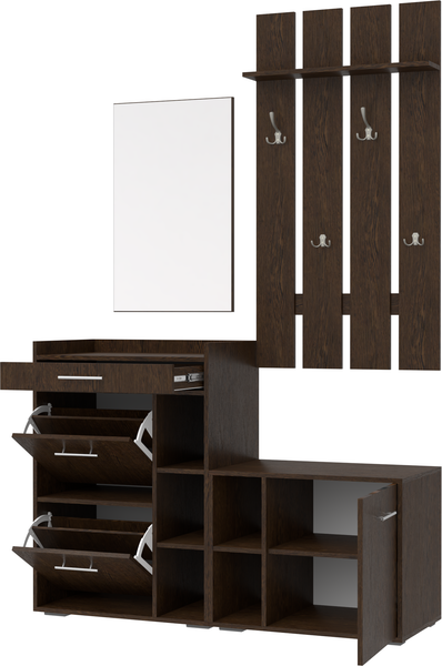 Изображение товара Секция в прихожую Кортекс-мебель Лара СП13 (венге)