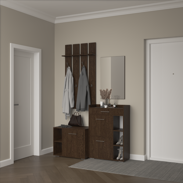Изображение товара Секция в прихожую Кортекс-мебель Лара СП13 (венге)
