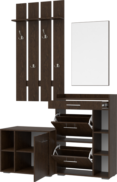 Изображение товара Секция в прихожую Кортекс-мебель Лара СП13 (венге)
