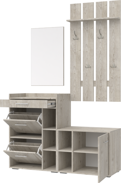 Изображение товара Секция в прихожую Кортекс-мебель Лара СП13 (дуб монтерей)