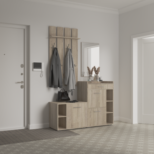 Изображение товара Секция в прихожую Кортекс-мебель Лара СП13 (дуб сонома)