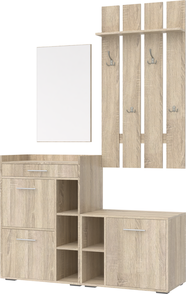 Изображение товара Секция в прихожую Кортекс-мебель Лара СП13 (дуб сонома)
