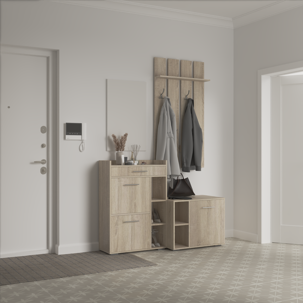 Изображение товара Секция в прихожую Кортекс-мебель Лара СП13 (дуб сонома)