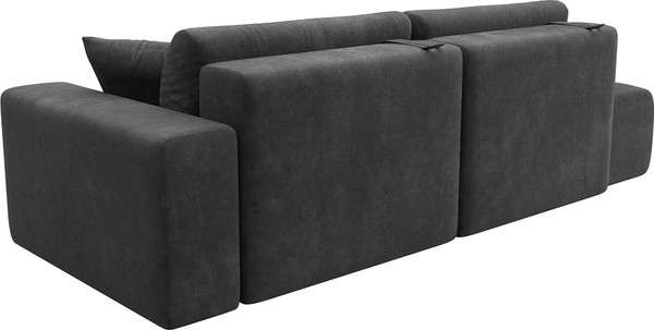 Изображение товара Диван Лига Диванов Лига-036 НПБ Модерн подлокотник справа / 127705 (велюр Brut 16 темно-серый)