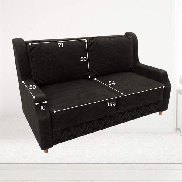 Изображение товара Диван Лига Диванов Лига-082 НПБ / 130342 (велюр Brut 17 коричневый)