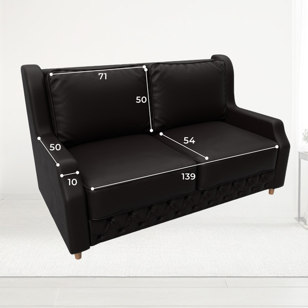 Изображение товара Диван Лига Диванов Лига-082 НПБ / 130344 (экокожа Grifon 12 коричневый)