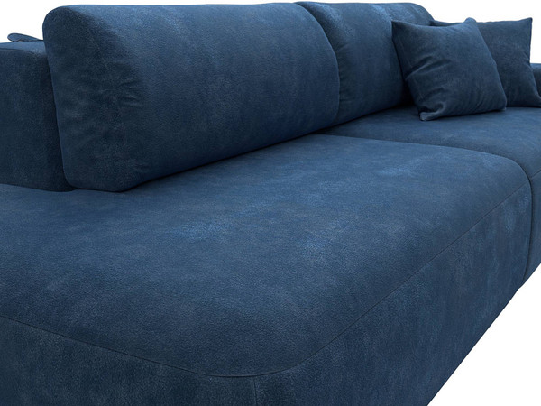 Изображение товара Диван Лига Диванов Лига-036 НПБ Модерн подлокотник справа / 127707 (велюр Brut 11 синий)