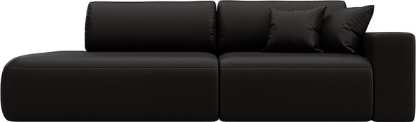 Изображение товара Диван Лига Диванов Лига-036 НПБ Модерн подлокотник справа / 127710 (экокожа Grifon 12 коричневый)