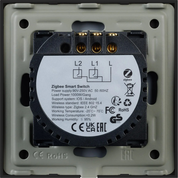 Изображение товара Выключатель Arlight SWT-OMALI-S02-ZB-BK / 050040