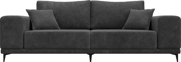 Изображение товара Диван Лига Диванов Льюес / 126688 (велюр Brut 16 темно-серый)