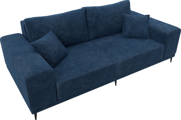 Изображение товара Диван Лига Диванов Льюес / 126690 (велюр Brut 11 синий)