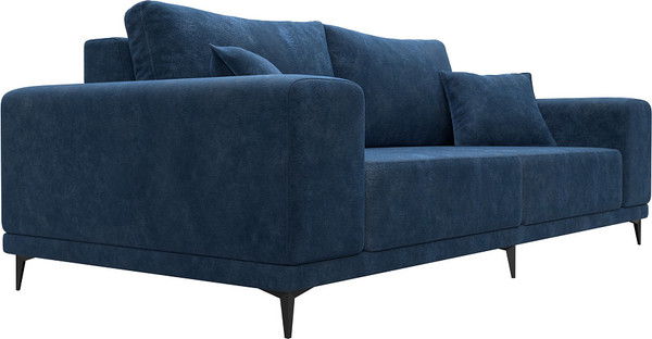 Изображение товара Диван Лига Диванов Льюес / 126690 (велюр Brut 11 синий)
