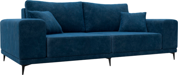 Изображение товара Диван Лига Диванов Льюес / 126690 (велюр Brut 11 синий)