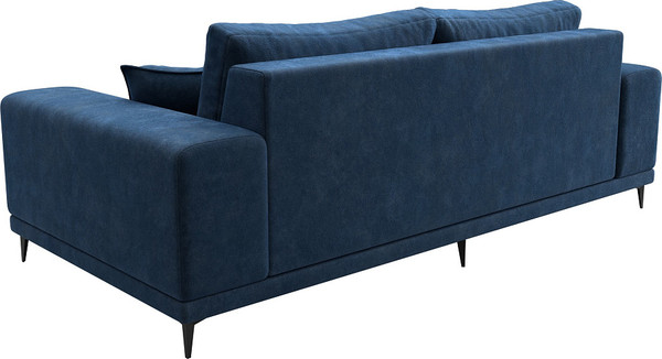 Изображение товара Диван Лига Диванов Льюес / 126690 (велюр Brut 11 синий)