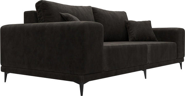 Изображение товара Диван Лига Диванов Льюес / 126691 (велюр Brut 17 коричневый)