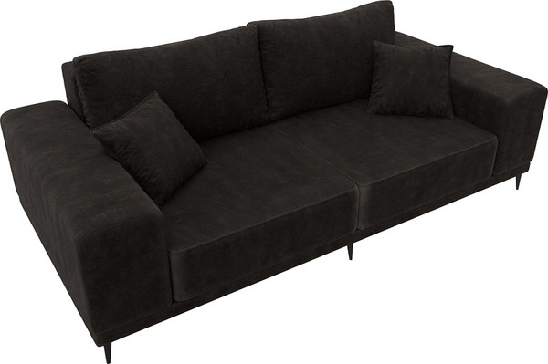 Изображение товара Диван Лига Диванов Льюес / 126691 (велюр Brut 17 коричневый)