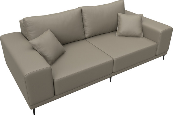 Изображение товара Диван Лига Диванов Льюес / 126692 (экокожа Grifon 04 бежевый)