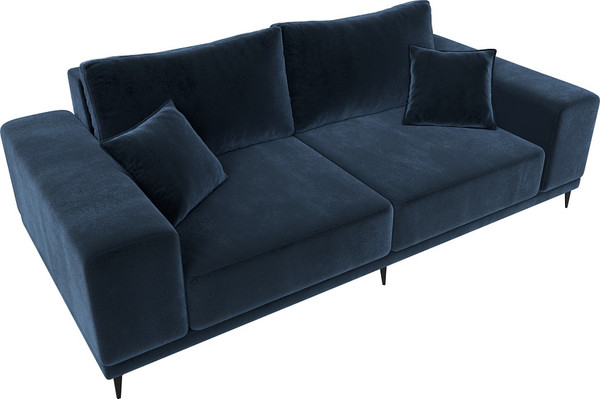 Изображение товара Диван Лига Диванов Льюес / 126699 (велюр Tower 13 синий)