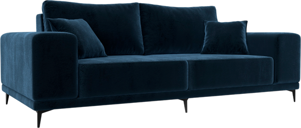 Изображение товара Диван Лига Диванов Льюес / 126699 (велюр Tower 13 синий)