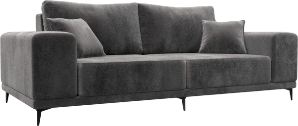 Изображение товара Диван Лига Диванов Льюес / 126700 (велюр Tower 10 серый)