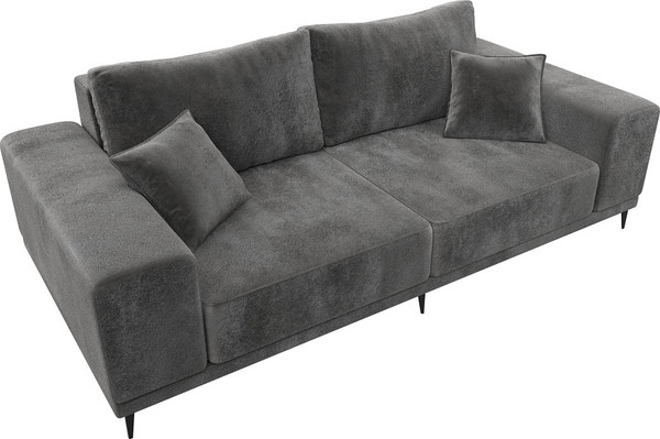 Изображение товара Диван Лига Диванов Льюес / 126700 (велюр Tower 10 серый)