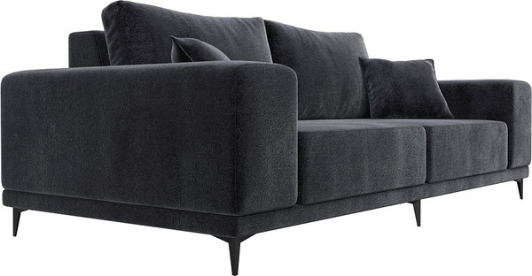 Изображение товара Диван Лига Диванов Льюес / 127264 (велюр Tower 11 темно-серый)