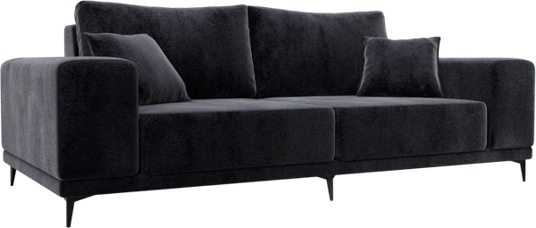 Изображение товара Диван Лига Диванов Льюес / 127264 (велюр Tower 11 темно-серый)