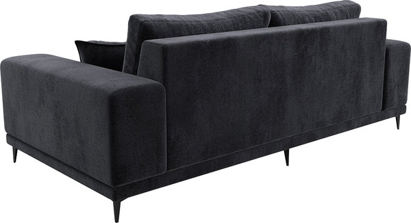 Изображение товара Диван Лига Диванов Льюес / 127264 (велюр Tower 11 темно-серый)