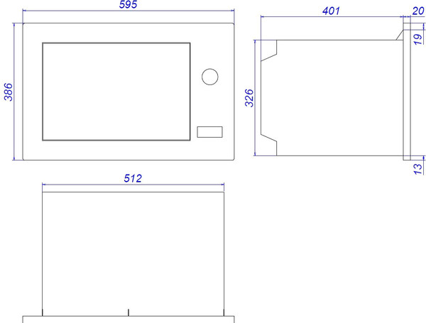 Изображение товара Микроволновая печь ZORG MIO253 S BL (черный)