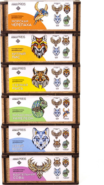 Изображение товара Пазл EWA Мини. Серый Волк