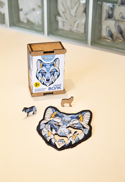 Изображение товара Пазл EWA Мини. Серый Волк