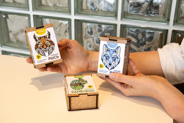 Изображение товара Пазл EWA Мини. Серый Волк