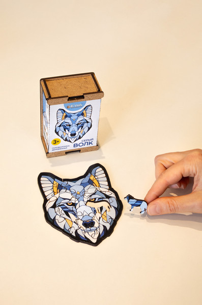 Изображение товара Пазл EWA Мини. Серый Волк