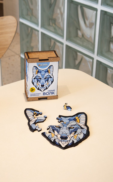 Изображение товара Пазл EWA Мини. Серый Волк